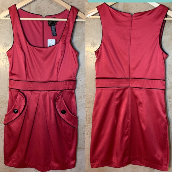 Vintage 90’s Style Pink Stretch Pleated Dress - Picture 7 of 8